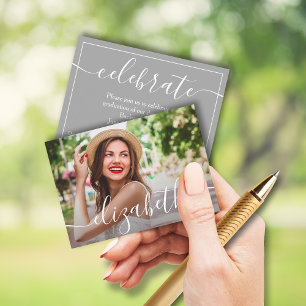 MINI Size 3.5" X 2.5" Graduate Photo Invitations