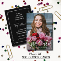 MINI Size Photo Graduation Glossy Invitations
