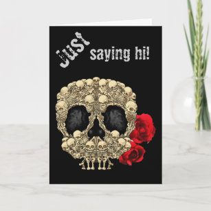 Mini Skeletons Sugar Skull Card