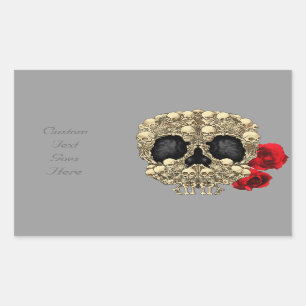Mini Skeletons Sugar Skull Sticker