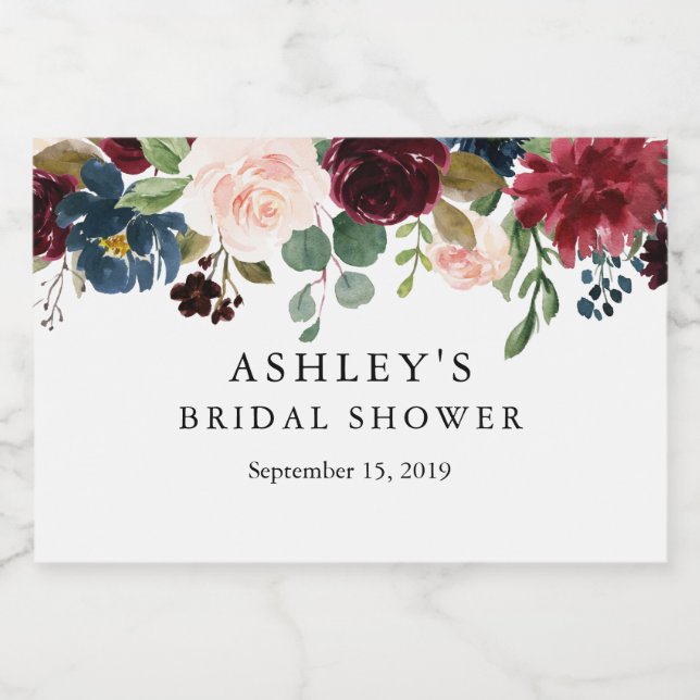 Mini Sparkling Wine Labels - SIENNA Collection (Single Label)