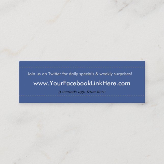 Mini *Specials de carte de visite de profil de Facebook (Devant)