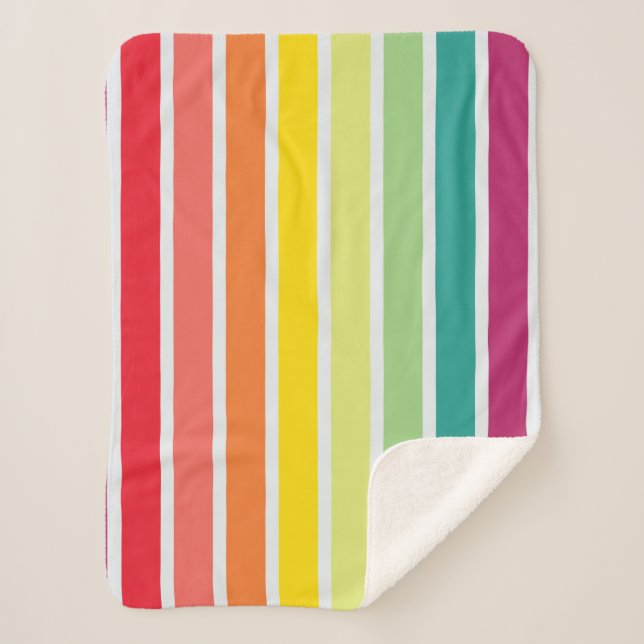 Mini Spectrum Sherpa Blanket (Front)