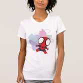 Kawaii Spider-Man Hanging Upside Down Fabric