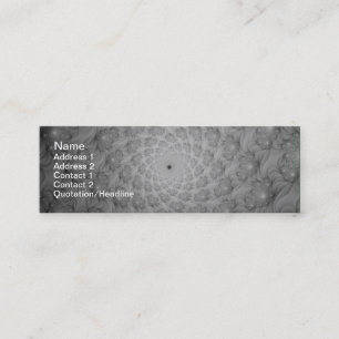 Mini Spirale des spirales en Carte de visite monochrome
