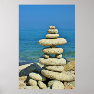 Mini Stone Stack Design Poster