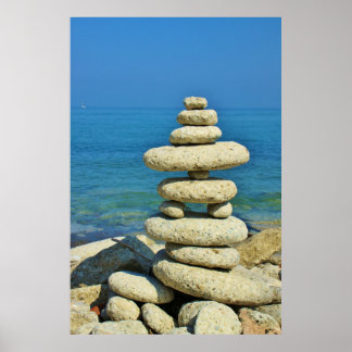 Mini Stone Stack Design Poster