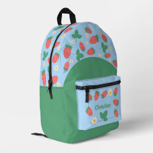 Mini Strawberry Blossom personalizable Printed Backpack