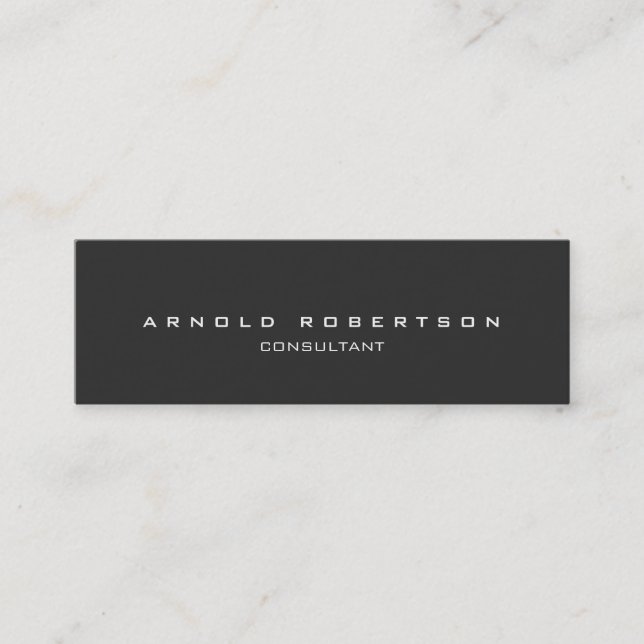Mini Style Carte de visite professionnel mince gris cla (Devant)