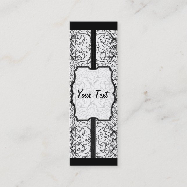 Mini Style indien Carte de visite Signet (Devant)