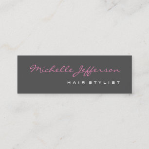 Mini Stylet Cheveux mince Script Carte de visite rose g