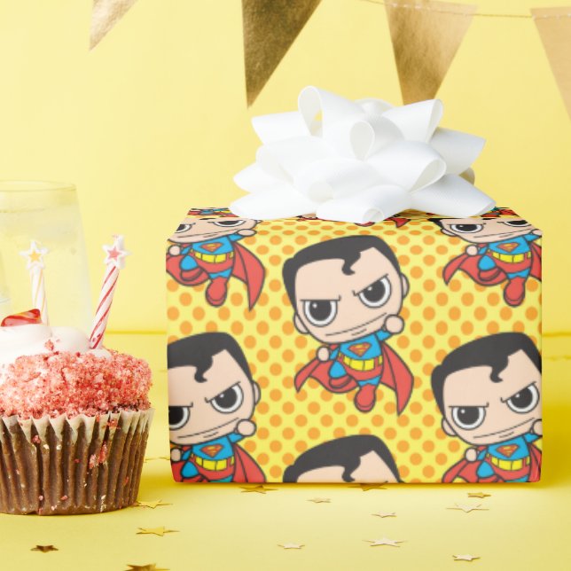 Mini Superman Flying Wrapping Paper (Birthday Party)