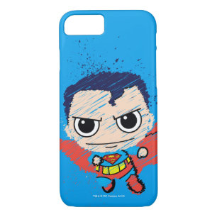 Mini Superman Sketch Case-Mate iPhone Case