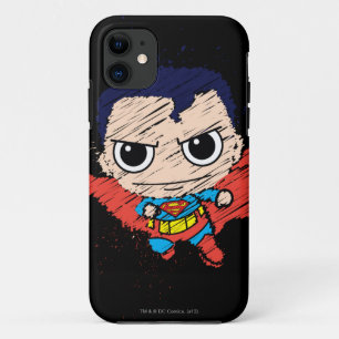 Mini Superman Sketch iPhone 11 Case
