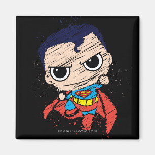 Mini Superman Sketch - Flying Magnet
