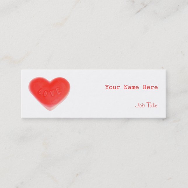 Mini Sweet Heart carte de visite maigre (Devant)