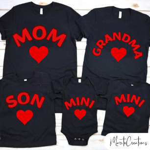 MINI T-shirt for kids in couple with mom