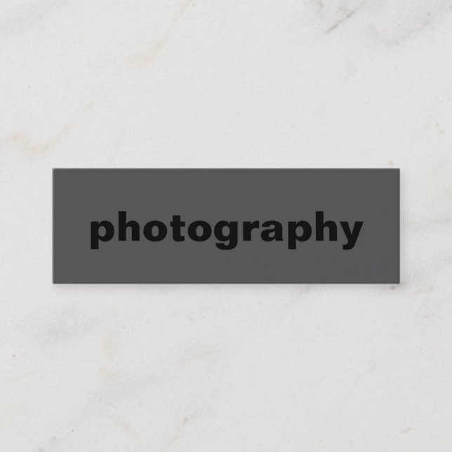 Mini Taille maigre Noir Out Gris Carte de visite standa (Devant)