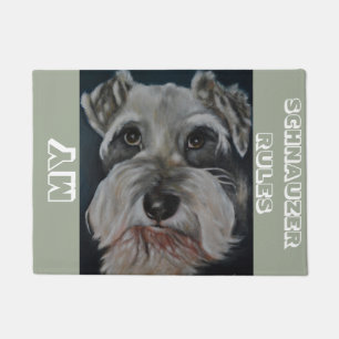 Mini tapis de porte de Schnauzer