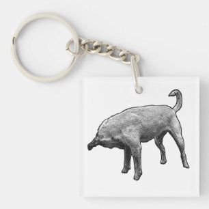 Mini Terrier Turnabout Keychain