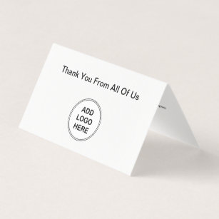 Mini Thank You Cards Logo Template Style
