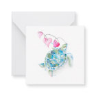 Mini Tortue de mer Valentines Cartes de jour