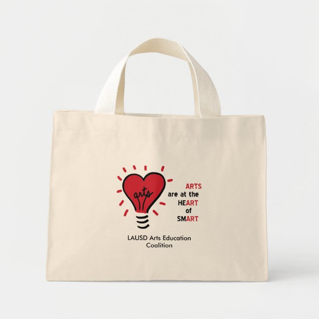 Mini Tote Bag artbulblogobig, LAUSD Arts Education Coalition (Devant)