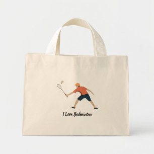 Mini Tote Bag Badminton