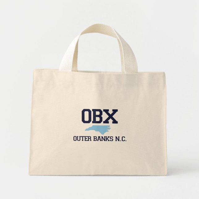 Mini Tote Bag Banques extérieures. (Devant)