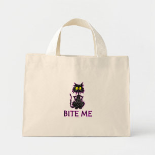 Mini Tote Bag Bite-Moi ! Conception de cadeaux de chat