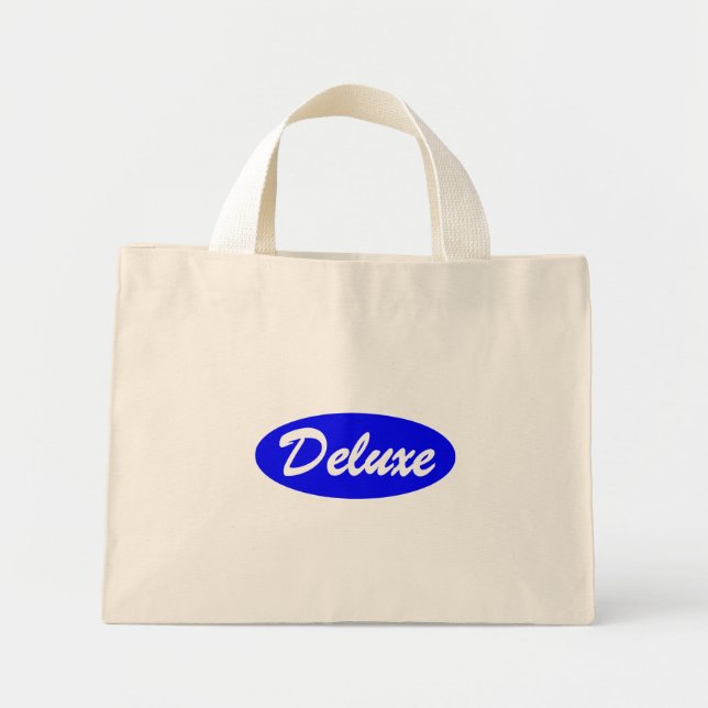 Mini Tote Bag Blue Deluxe (Devant)