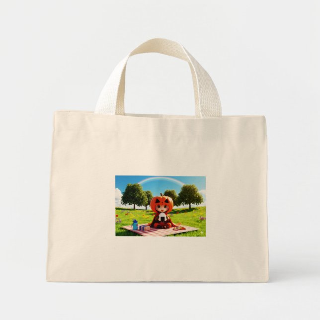Mini Tote Bag Bokuchander Heure du déjeuner (Devant)