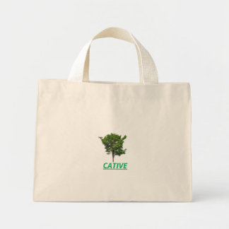 Mini Tote Bag bolsa de tela Diseño es Botánico Minimalista