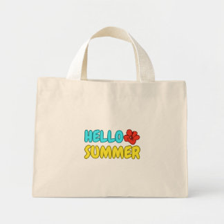 Mini Tote Bag Bonjour Été Petit Tote