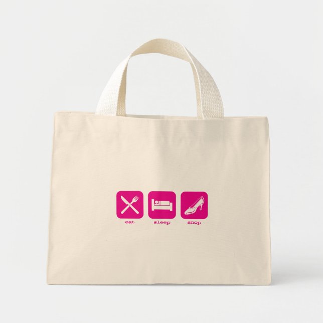 Mini Tote Bag Boutique de dort (Devant)