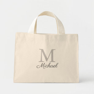 Mini Tote Bag Brume de lumière monographique