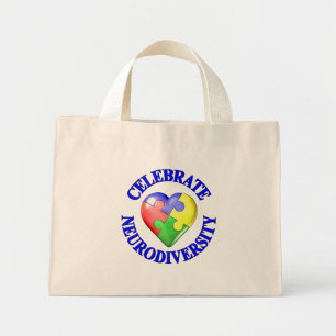 Mini Tote Bag Célébrer la neurodiversité