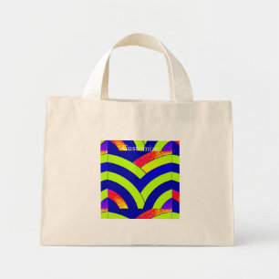 Mini Tote Bag chevron chic et design