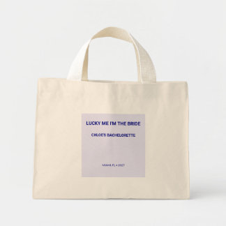 Mini Tote Bag Chic Lavande Chanceuse Moi Je Suis La Mariée