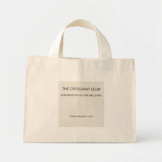 Mini Tote Bag Club Croissant aux Amandes Chic Future Mme Brunch