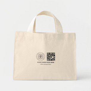Mini Tote Bag Code QR de logo d'entreprise de mini-branding prom