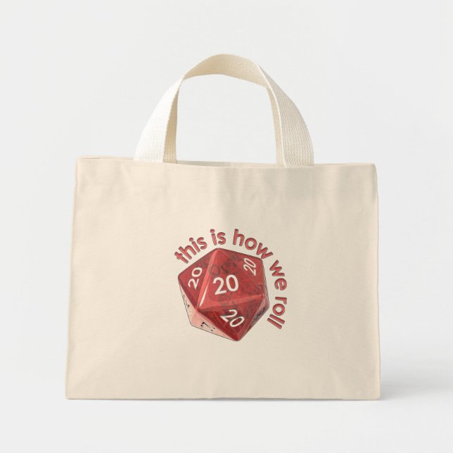Mini Tote Bag CommentRoll20s (Devant)