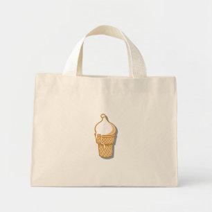 Mini Tote Bag cône de glace rétro