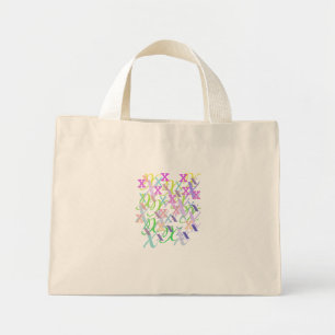 Mini Tote Bag Confettis en forme de lettre "X"
