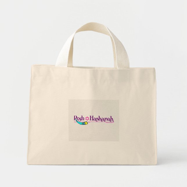 Mini Tote Bag Corne et étoile - (Devant)