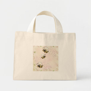 Mini Tote Bag Cute Country Bees Tote