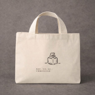 Mini Tote Bag Dark Academia – Encrier Cadeau pour Introverti