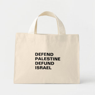 Mini Tote Bag Défendre la Palestine pour le remboursement d'Isra