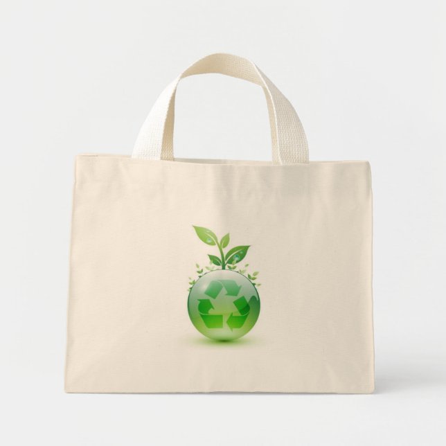 Mini Tote Bag Devenir vert (Devant)