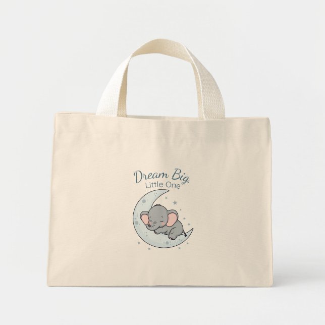 Mini Tote Bag Dream Big, Little One (Devant)